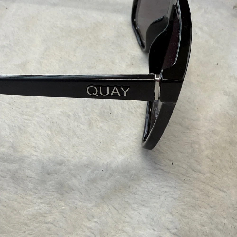 Quay Unisex Nightfall Black Designer Wrap Sunglasses